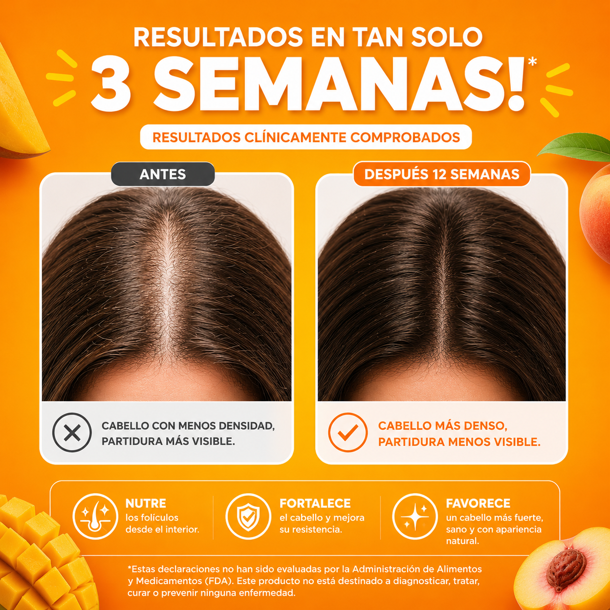 MaryRuth’s – Multivitamínico Líquido Peach Mango + Crecimiento Capilar